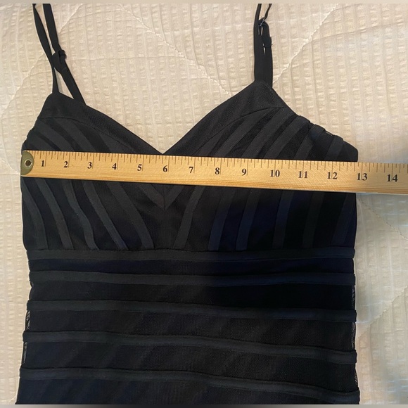 Rue de la Paix Vintage Black mermaid formal gown prom wedding; Size 4 - Picture 8 of 12